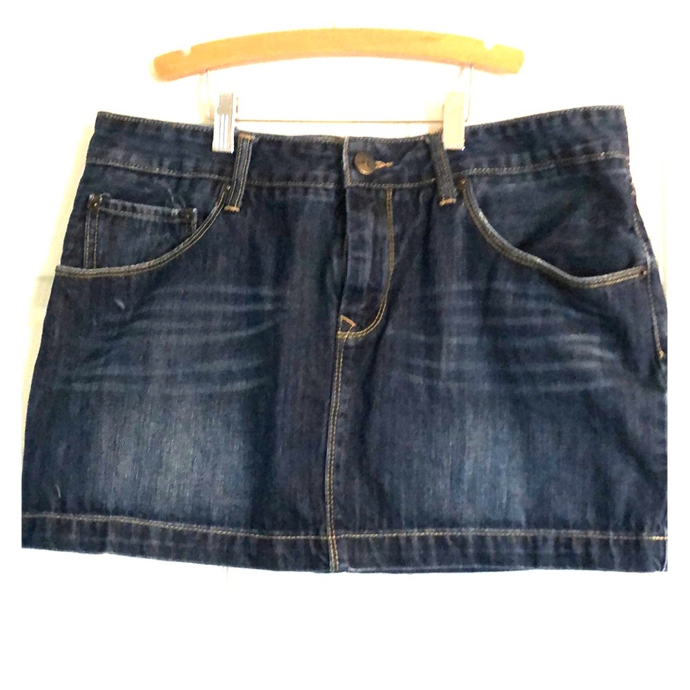 Mini jean skirt